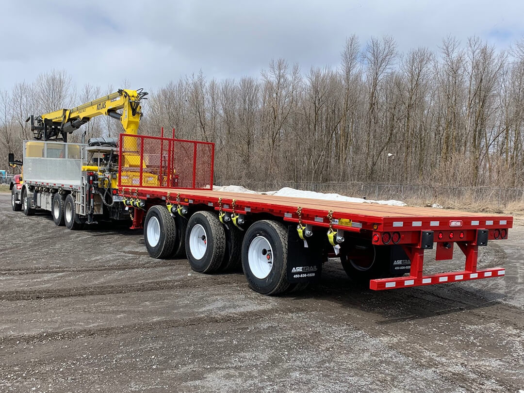 Asetrail fabricant de remorque Pup transport de matériaux